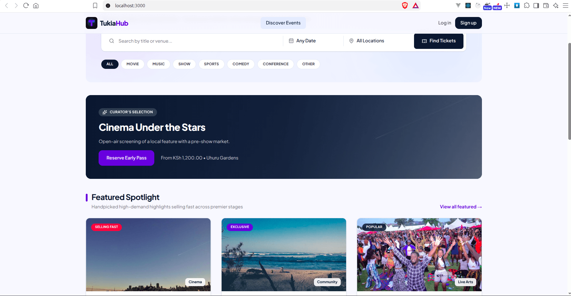 TukiaHub — Event Management